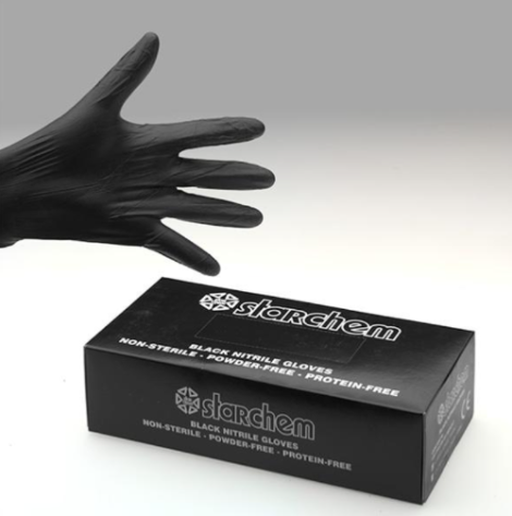 BOITE DE 100 GANTS NITRILE JETABLES