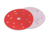 DISQUE FIBRE ABRASIF VELCRO RED 15 TROUS D150MM