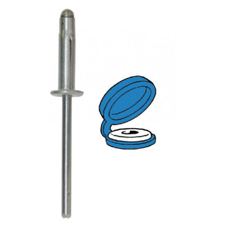 RIVET EXPANSÉ CHAPO® BLEU Ø 4 X 18,8 mm PLAQUE D'IMMATRICULATION